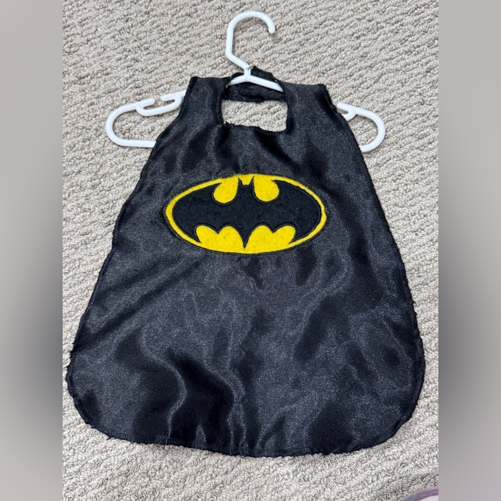 Baby Superhero Batman Cape - Black and Yellow